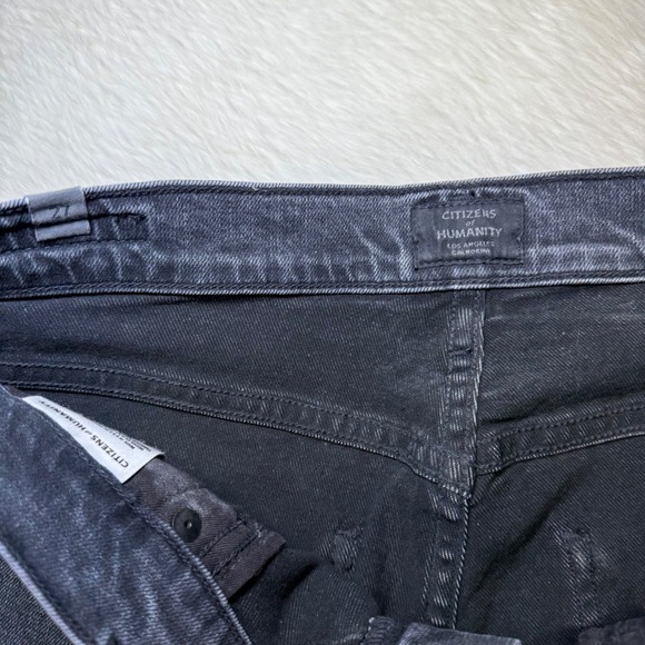 Citizens of Humanity Rocket Midrise Skinny Jeans Charcoal Wash Size 27 - Picture 2 of 5